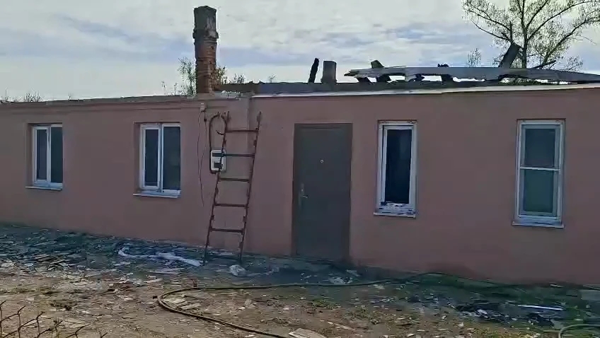 Семья из Цимлянского района осталась без дома из‑за пожара